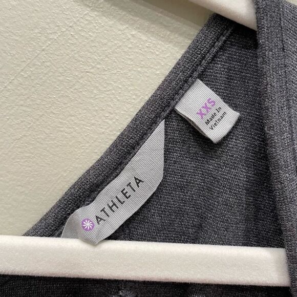 Athleta Illusion Long Sleeve Dress in Charcoal Heather Gray - Size: XXS - Picture 4 of 11